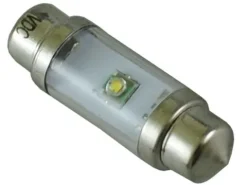 mocna żarówka LED 10x36 mm Cree XP-E 12v 24v biała zimna c5w c10w