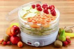 MOCNA SUSZARKA DO ZIÓŁ GRZYBÓW OWOCÓW WARZYW MOC 500W | 5 TACEK | BPA FREE