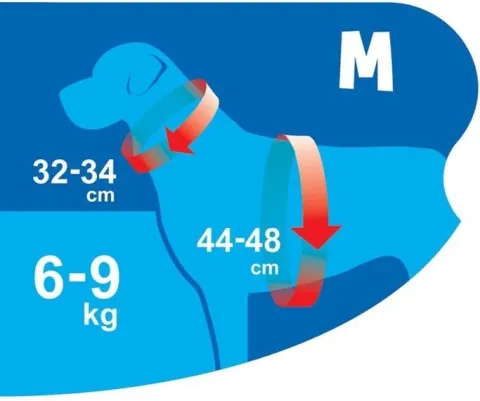 MOCNE SZELKI BEZUCISKOWE DLA PSA, KOTA M 44-48 cm + GRATIS SMACZKI