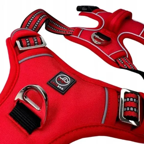 MOCNE SZELKI GUARD dla psa ALASKA odblask red M