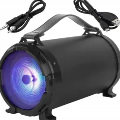 MOCNY GŁOŚNIK BLUETOOTH USB SD RADIO BOOMBOX MIKROFON PRZENOŚNY KARAOKE