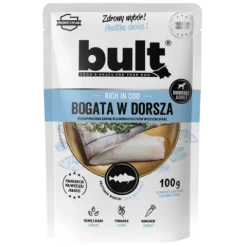 MOKRA KARMA DLA PSA BULT SASZETKA MIELONKA BOGATA W DORSZA ZESTAW 10x100G
