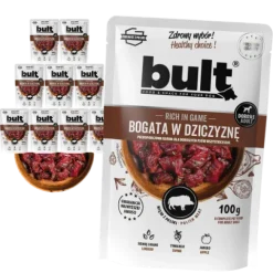 MOKRA KARMA DLA PSA BULT SASZETKA MIELONKA BOGATA W DZICZYZNĘ 10x100G