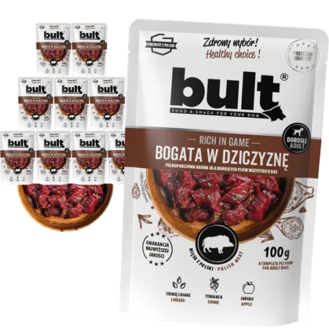 MOKRA KARMA DLA PSA BULT SASZETKA MIELONKA BOGATA W JAGNIĘCINĘ 10x100G