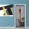 Moskitiera Magnetyczna na Drzwi Balkonowe 95x200 cm Siatka na Owady Czarna
