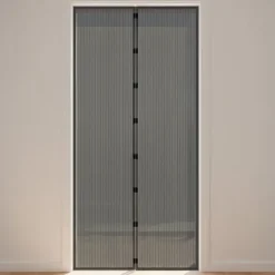 Moskitiera na drzwi czarna z magnesem 212x100 cm
