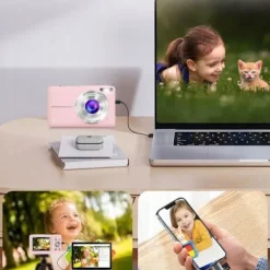 44MP APARAT FOTOGRAFICZNY CYFROWY DLA DZIECI KAMERA ZABAWKA GRY+KARTA 32GB