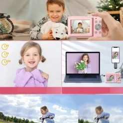44MP APARAT FOTOGRAFICZNY CYFROWY DLA DZIECI KAMERA ZABAWKA GRY+KARTA 32GB