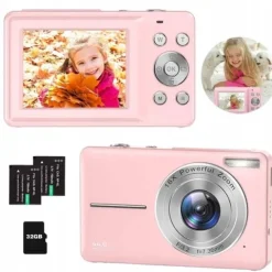 44MP APARAT FOTOGRAFICZNY CYFROWY DLA DZIECI KAMERA ZABAWKA GRY+KARTA 32GB