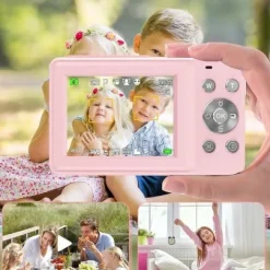 44MP APARAT FOTOGRAFICZNY CYFROWY DLA DZIECI KAMERA ZABAWKA GRY+KARTA 32GB