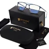 Męskie okulary PREMIUM +2.75 do czytania i komputera Blue Light+Antyrefleks
