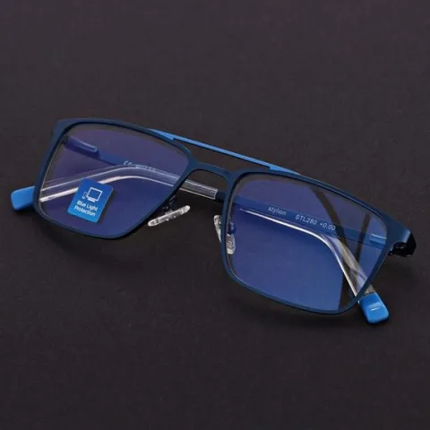 Męskie okulary PREMIUM +0.50 do czytania i komputera Blue Light+Antyrefleks