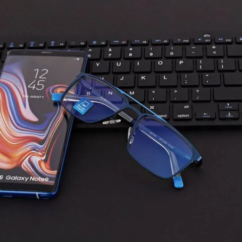 Męskie okulary PREMIUM +0.50 do czytania i komputera Blue Light+Antyrefleks
