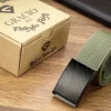 Męski KHAKI Pasek CZARNA Zaciskowa KLAMRA Krótki do SPODNI 95cm