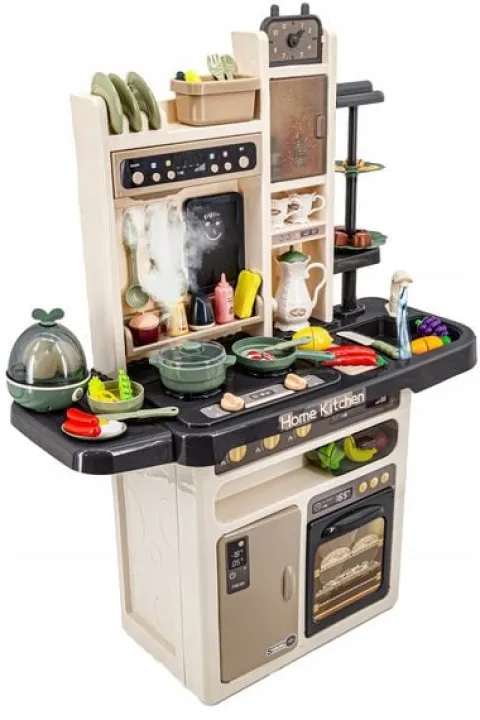 Multifunkcyjna Kuchnia Z Jajowarem - Para I Dźwięk BEŻOWO-SZARA