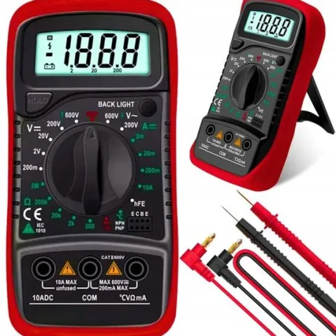 MULTIMETR MIERNIK PRĄDU CYFROWY ELEKTRYCZNY LCD
