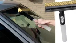 MYJKA Ściągaczka wody z szyb luster okien ze spryskiwaczem 3w1 DUNLOP