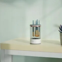 MYJKA DO CZYSZCZENIA MYCIA SUSZENIA PĘDZLI GĄBEK KOSMETYCZNYCH 3W1 USB
