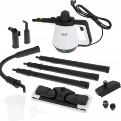 MYJKA PAROWA PAROWNICA CZYŚCIK OKIEN STEAMER 2000W 3,5 bara 13 elementów