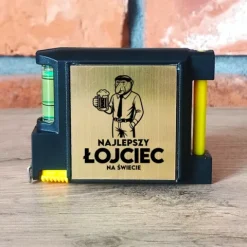 Najlepszy łojciec na świecie - grawerowana miara z notesikiem DZIEŃ TATY