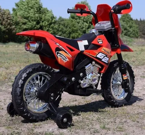 NAJNOWSZY MOTOR CROSSOWY FORCE II, ŚWIATŁA, DŹWIĘKI,DŻWIĘKI POLICYJNE/BDM0912