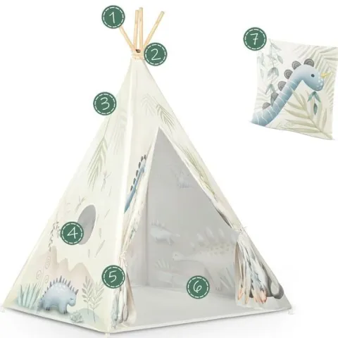 Namiot tipi dla dzieci Nukido - dinozaury