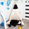 Namiot Tipi dla dzieci wigwam czarny XXL