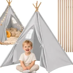 Namiot tipi dla dzieci wigwam indiański domek do zabawy w ogodzie domu
