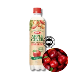 Napój gazowany koreański o smaku jabłka zielonego zero cukru cydr Apple cider OKF 500ml