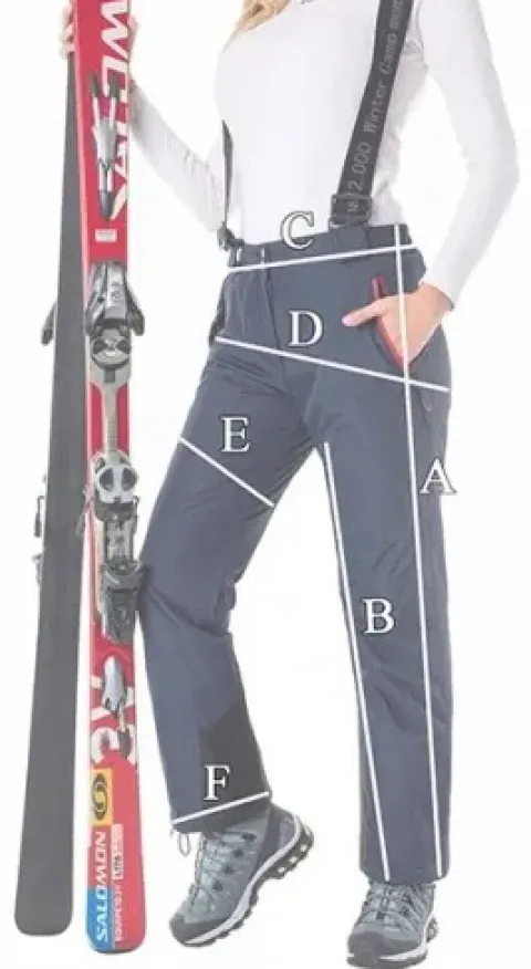 NA SANKI NA STOK DAMSKIE Spodnie NARCIARSKIE snowboard MEMBRANA 12.000 L