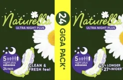 NATURELLA ULTRA NIGHT PLUSPODPASKI HIGIENICZNE ZE SKRZYDEŁKAMI NA NOC 24