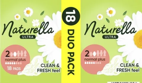 NATURELLA ULTRA PODPASKI HIGIENICZNE ZE SKRZYDEŁKAMI NORMAL PLUS 18 SZT