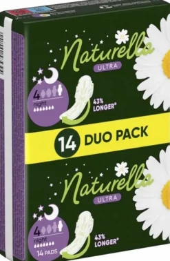 NATURELLA ULTRA PODPASKI HIGIENICZNE ZE SKRZYDEŁKAMI NIGHT 14 SZT