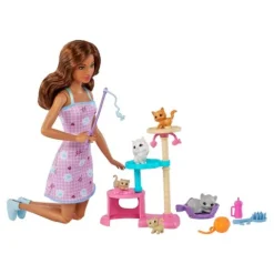 ND01_247597 Barbie lalka zabawa z kotkami HHB70 /