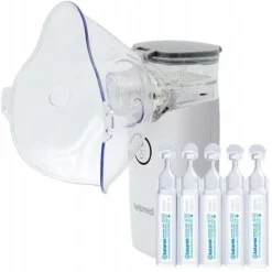 NEBUCARE MAX INHALATOR NEBULIZATOR + SÓL KATAREK ZESTAW DO NEBULIZACJI