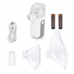 NEBULIZATOR SIATECZKOWY INHALATOR PRZENOŚNY CICHY DLA DZIECI I DOROSŁYCH