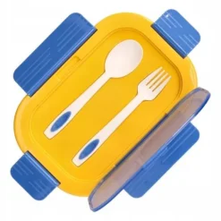 ŚNIADANIÓWKA LUNCHBOX 3 PRZEGRÓDKI SZTUĆCE LUNCH BOX POJEMNIK ŚNIADANIE