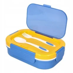 ŚNIADANIÓWKA LUNCHBOX 3 PRZEGRÓDKI SZTUĆCE LUNCH BOX POJEMNIK ŚNIADANIE