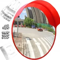 NIETŁUKĄCE LUSTRO WYJAZDOWE MAGAZYNOWE DROGOWE 60CM 600MM SFERYCZNE LUSTRO