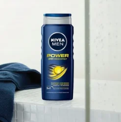 NIVEA MEN Żel pod prysznic 3w1 męski - Płyn do mycia ciała włosów 500ml x 5