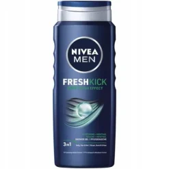 NIVEA MEN Żel pod prysznic 3w1 męski - Płyn do mycia ciała włosów 500ml x 5