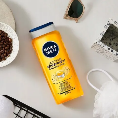 NIVEA MEN Żel pod prysznic 3w1 męski - Płyn do mycia ciała włosów 500ml x 5