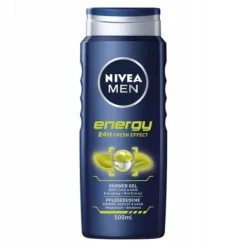 NIVEA MEN Żel pod prysznic 3w1 męski - Płyn do mycia ciała włosów 500ml x 5
