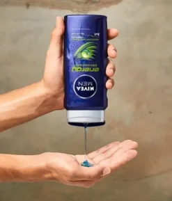 NIVEA MEN Żel pod prysznic 3w1 męski - Płyn do mycia ciała włosów 500ml x 5