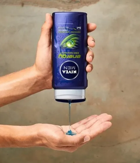 NIVEA MEN Żel pod prysznic 3w1 męski - Płyn do mycia ciała włosów 500ml x 5