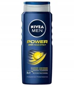 NIVEA MEN Żel pod prysznic 3w1 męski - Płyn do mycia ciała włosów 500ml x 5