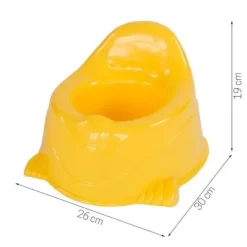 Nocnik tradycyjny plastikowy toaletka dla dzieci kibelek krzesełko żółty UC07001-6