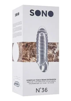 No.36 - Stretchy Thick Penis Extension - Translucent