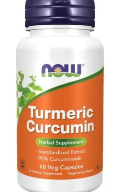 NOW FOODS Kurkumina - Turmeric Curcumin 95% (60 kaps.)
