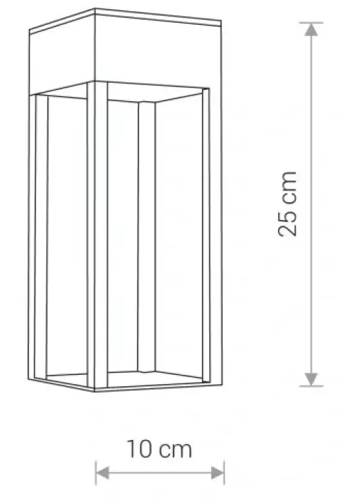 Nowodvorski Kinkiet zewnętrzny IP54 STRUCTURE LED
